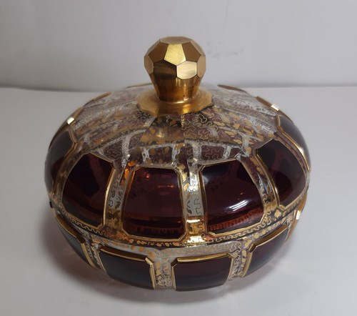 Old vintage gold red murano - gold,
