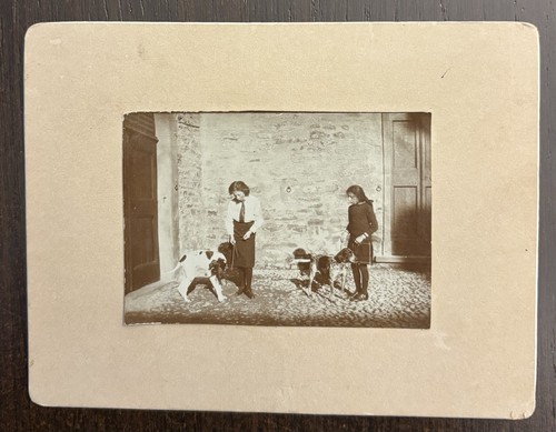 Old cardboard photo - photo, (cm