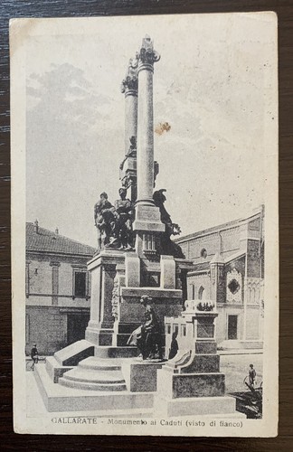 Old postcard varese gallarate - old,
