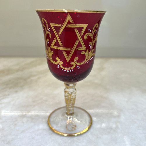 Vecchia murano glass kiddush - vecchia,