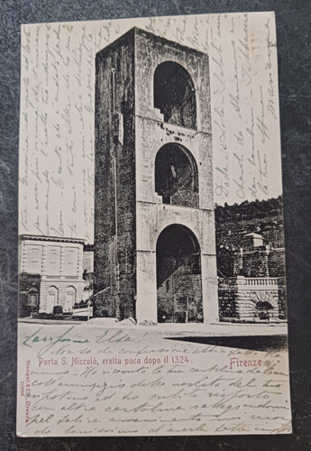 1912 postcard firenze - postcard, porta