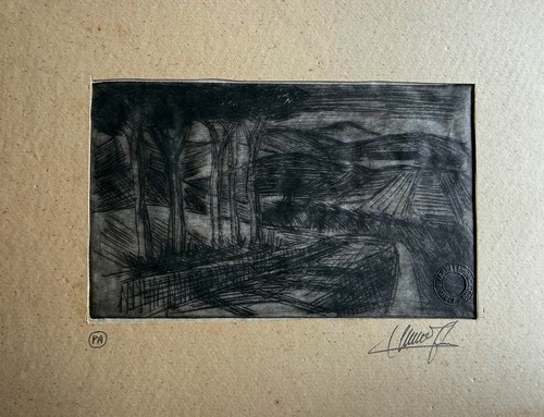 Jorio vivarelli old etching - jorio,