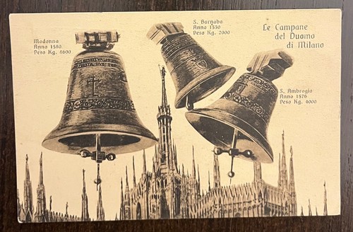 Old postcard milan - old,